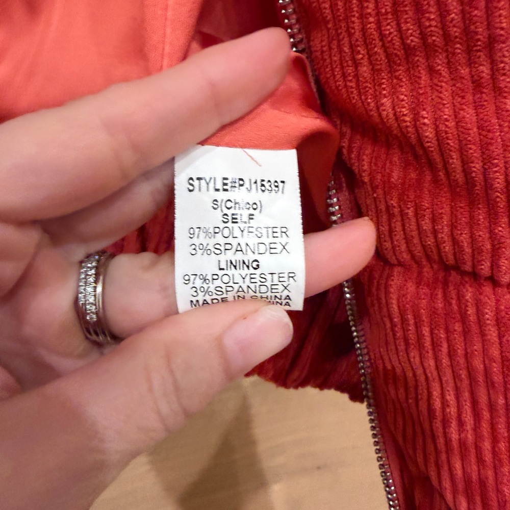 Papermoon Vibrant Red Puffer Jacket Small - Picture 6 of 9